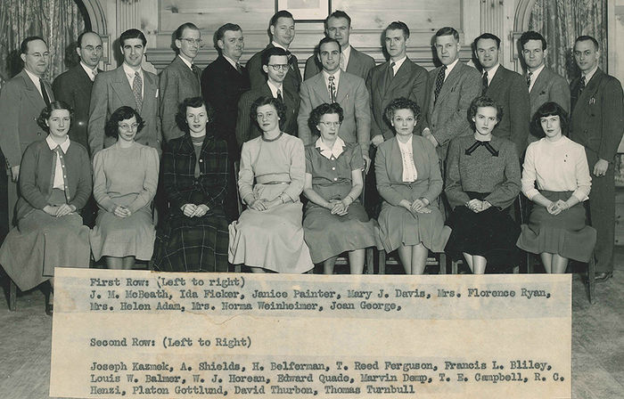 Faculty members who taught the first year at Behrend Center